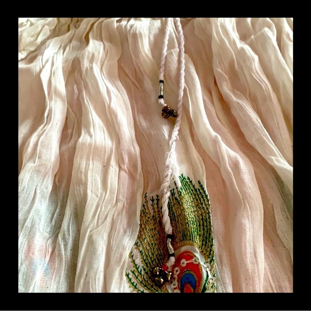 New Women’s Summer Ethnic Indian Skirt - Peacock Feather - Picture 2 of 4